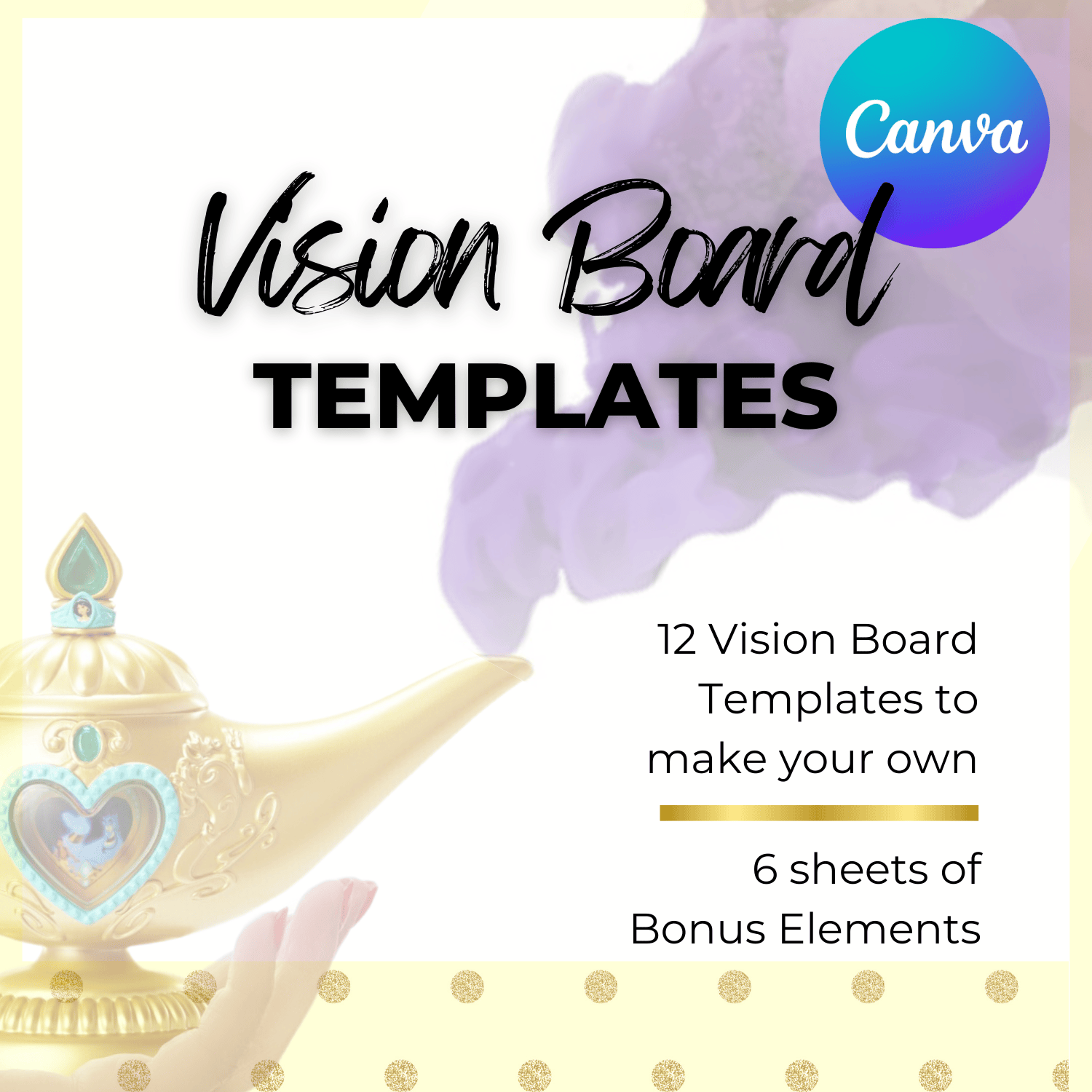 Canva Template: Manifest Your Dreams Vision Board